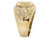 Two Toned Real Gold 7.9ct Saint Mary Guadalupe Mens Ring (JL# R5309)