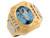 Two Tone Gold CZ Accent Ornate Mens Ring (JL# R5132)