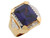 Two Tone Solid Gold CZ Accents Fancy Mens Ring (JL# R5131)