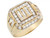 Solid Large Buckle Cluster Stylish Mens Ring (SKU# R5036)