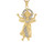 Two Tone Gold 4.5cm x 2.4cm Small Baby Jesus Christian Pendant (JL# P4391)