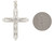 3.9cm Jesus Greek Crucifix Cross Religious Charm Pendant (JL# P4329)