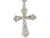 Two Tone Gold Jesus Diamond Cut Crucifix Religious Filigree Cross Pendant (JL# P4283)