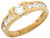 Yellow Real Gold Modern Stylish Wedding Band Mens Ring (JL# R4218)