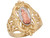 Tri Color Gold Virgin Mary Guadalupe Unique Design Religious Ring (JL# R4156)