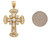 Accents Brilliant Celtic Cross 4.1cm Pendant (JL# P3990)