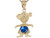 Real Gold Simulated Birthstone Love My Baby Girl Charm (JL# P3985)