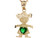 Real Gold Simulated Birthstone Love My Baby Girl Charm (JL# P3985)