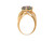 14k Yellow Gold Pink Topaz Ring (JL# R3933)