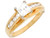 Square White 3.3ct CZ Modern Engagement Ladies Ring (JL# R3929)