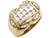 Floral Rectangle Design Mens Ring (JL# R3841)