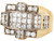 Cross Rectangular Designer Mens Ring (JL# R3836)