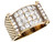 Rectangular Pillar Rope Mens Ring (JL# R3835)