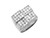 Cluster Mulitple Rectangular Design Mens Ring (SKU# R3819)