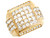 Cluster Square Wrap Design Mens Ring (SKU# R3813)