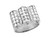 Multiple Cilinder Bolt Unique Shape Mens Ring (JL# R3810)