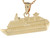 Real Gold Cruise Ship Travel Memory Small Charm Pendant (JL# P3687)