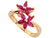 Real Flower Red CZ Every Day Fun Ring (JL# R3554)