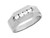 Mens Channel Set Round CZ Ring with Engraved Detail (JL# R3544)