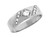 Mens Round Cut CZ Ring with Round Pave Set Accents (JL# R3538)