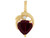 Bold and Diamond Accented Ladies Modern Heart Pendant (SKU# P3408)