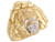 Two Tone Gold Jesus Christian Religious Nugget Small Mens Ring (JL# R3292)