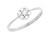 Fancy Cluster Round Cut Diamonds Promise Ring (JL# R3262)