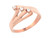 Unique Design Promise Ring with Round Diamonds (JL# R3259)