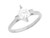 Round CZ Uniquely Designed Engagement Ring (JL# R3233)