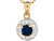 Solid Gold Birthstone CZ Charm Pendant (JL# P3221)