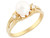 solid freshwater cultured & cz perfect for every day Ring jewelry (JL# R2884)