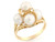 Solid CZ & Four Freshwater Cultured Eye Catching Elegant Ring (JL# R2861)