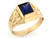 Solid Gold Birthstone Diamond Cut Nugget Ring (JL# R2807)