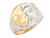 CZ Accented Theater Drama Mask Mens Ring (SKU# R2528)