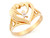 Gold Father Mother Child Diamond Heart Love Ring (JL# R2400)