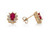 White CZ Birthstone Earrings (JL# E2348)