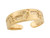 Real Gold Footprint in The Sand Band Designer Womens Toe Ring (JL# H2335)