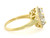 Solid Gold 6 ct Triangle CZ Unique Engagement Ring (JL# R2143)