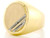 Solid Oval Signet Mens Ring (JL# R2032)