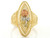 Solid Gold Tri-Color Flower Rose Filigree Ring (JL# R1963)