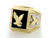 Two-Tone Gold Mens Ring W/ Eagle Designs (JL# R1905)