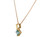 Dazzling Ladies Elegant Modern Simulated Aqua Accented Pendant (JL# P10686)