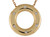 Shimmering Accented High Polish Round Pendant (JL# P10213)