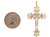 Accented Magnificent Sliding Latin Cross Pendant (JL# P10035)