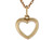 Ladies Cute Petite High Polish Open Heart Classic Pendant (JL# P10027)