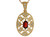 Real and Diamond Accented Ladies Vintage Filigree Pendant (JL# P9982)