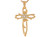Genuine Diamond Accented Textured Cross Pendant (JL# P9610)