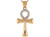 Two Tone Gold Stunning High Polish Religious Egyptian Ankh Pendant (JL# P9579)