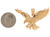Diamond Cut Majestic Eagle in Mid Flight Patriotic Pendant (JL# P9567)