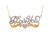 Two-Tone Gorgeous I Love You Ladies Necklace with Heart Accent (JL# N9401)